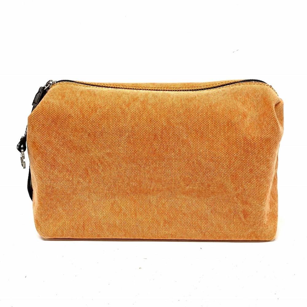 Salvatore Ferragamo Pouch Orange Canvas